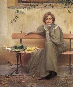 Vittorio Matteo Corcos Dreams France oil painting artist